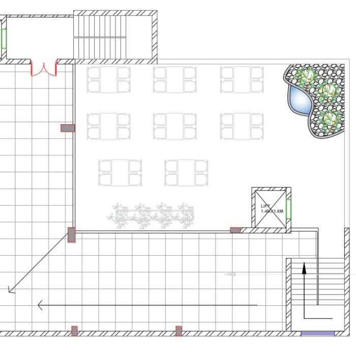 Japanese Theme Restaurant Plan 4